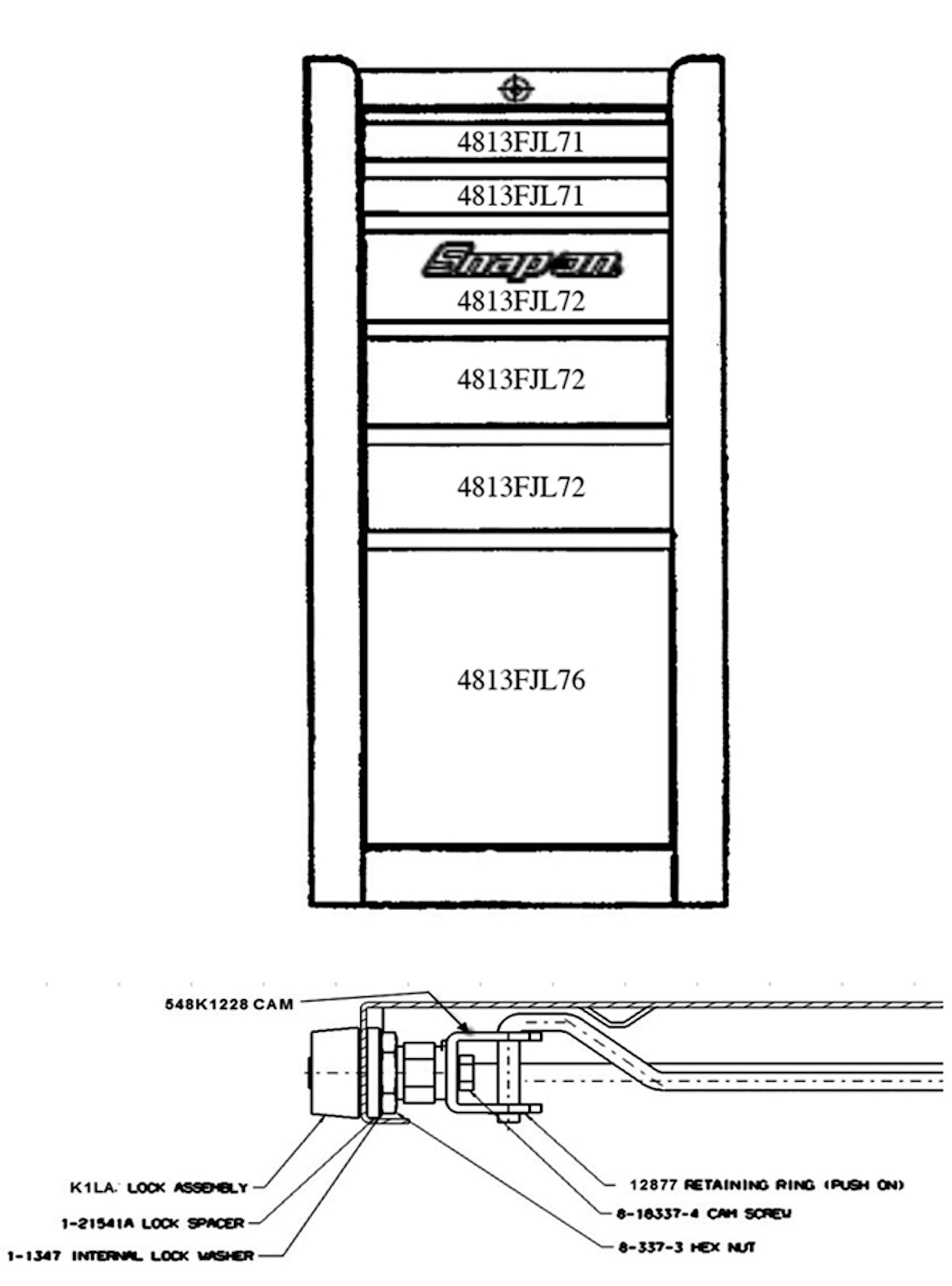 Six-Drawer End Cab (Electric Orange) | KRA4820FPJK Six-Drawer End Cab (Electric Orange) | KRA4820FPJK